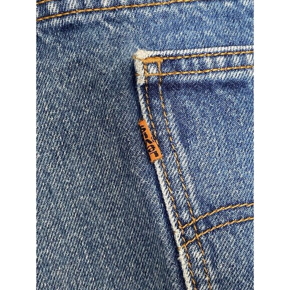 Levi's 505 Jeans 42x30 Men's Regular Fit Straight Leg Medium Wash Orange Tab - Picture 6 of 14